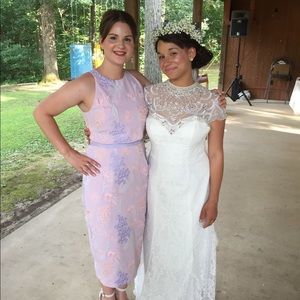 ASOS Size 6 Embroidered Midi Dress